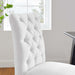 Dining Chair Duchess Button Tufted Fabric Dining Chair White -Free Shipping at Bohemian Home Decor