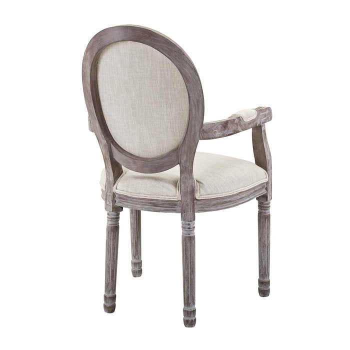 Dining Chair Emanate Vintage French Upholstered Fabric Dining Armchair -Free Shipping at Bohemian Home Decor