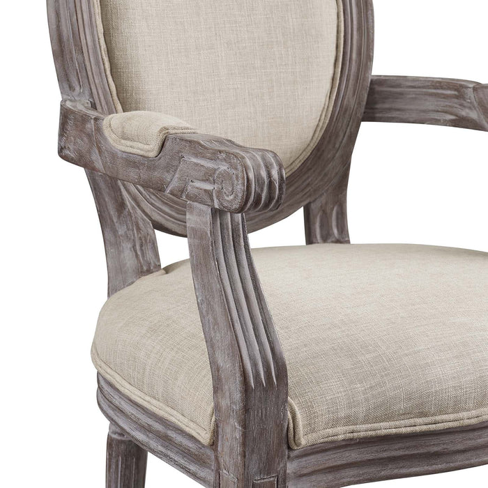 Emanate Vintage French Upholstered Fabric Dining Armchair | Bohemian Home Decor