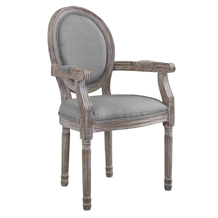 Emanate Vintage French Upholstered Fabric Dining Armchair | Bohemian Home Decor