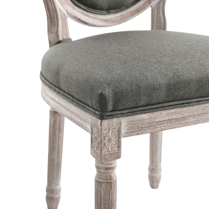 Dining Chair Emanate Vintage French Upholstered Fabric Dining Side Chair -Free Shipping at Bohemian Home Decor