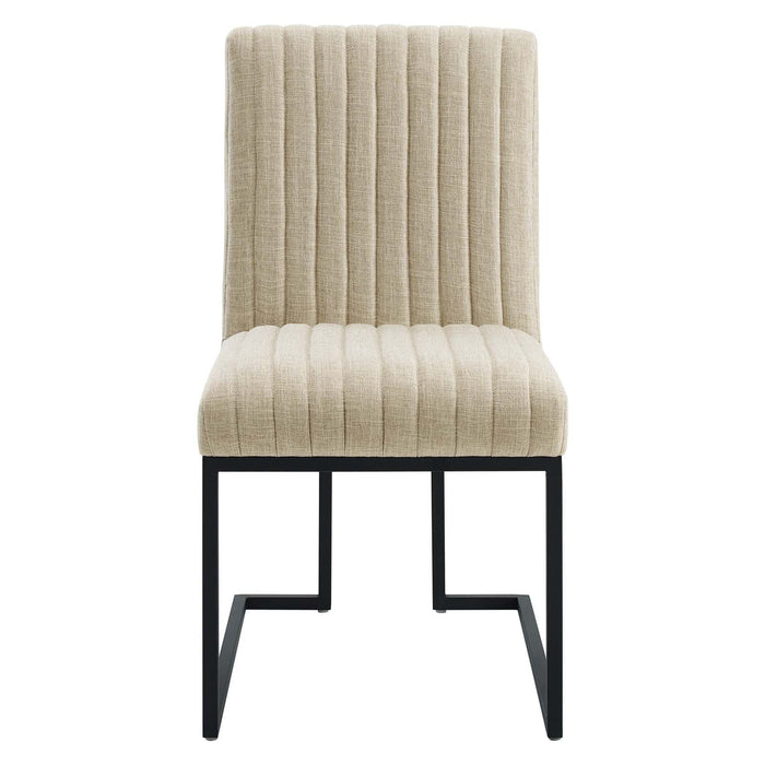Indulge Channel Tufted Fabric Dining Chair | Bohemian Home Decor