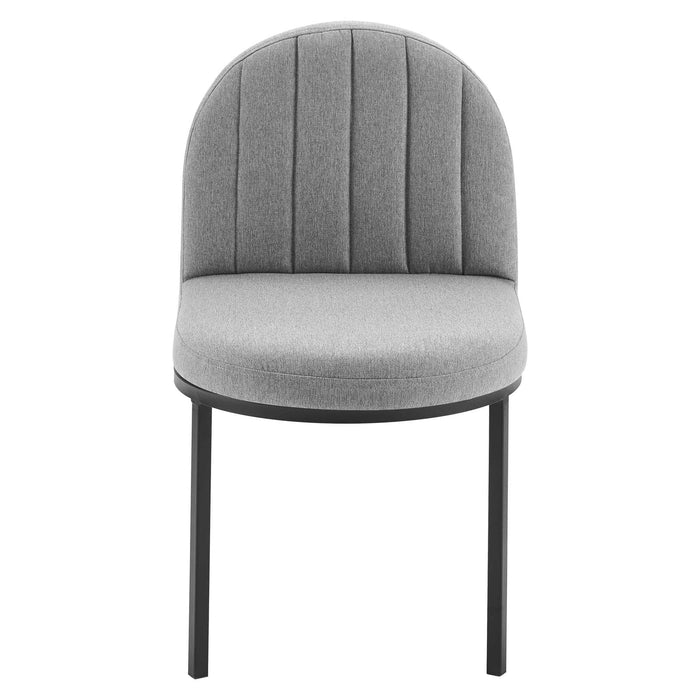 Dining Chair Isla Channel Tufted Upholstered Fabric Dining Side Chair -Free Shipping at Bohemian Home Decor