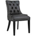 Dining Chair Regent Tufted Vegan Leather Dining Chair Black -Free Shipping at Bohemian Home Decor