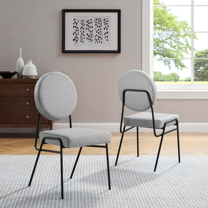 Craft Upholstered Fabric Dining Side Chairs - Set of 2 | Bohemian Home Decor
