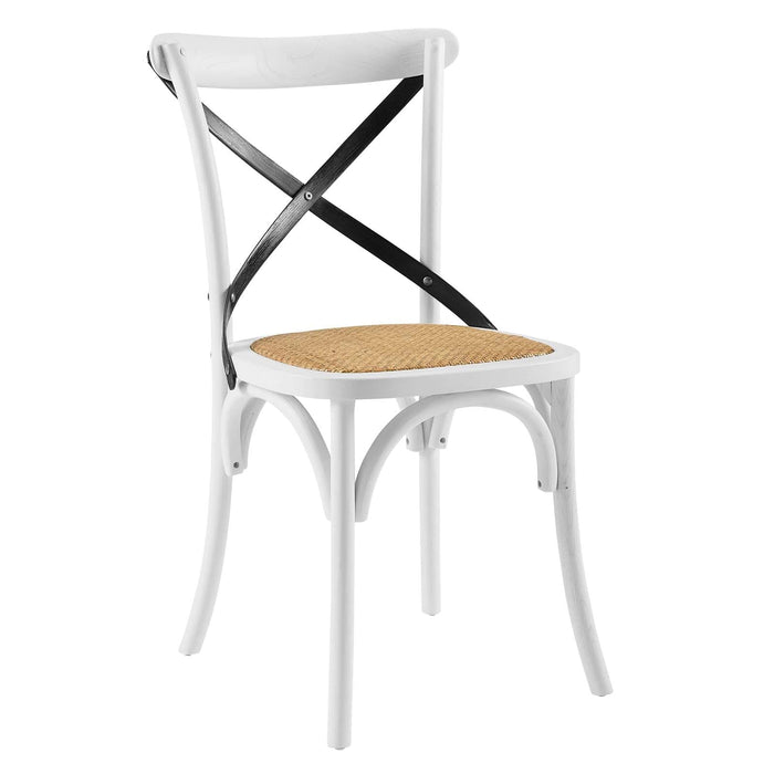 Dining Chairs Gear Dining Side Chair White Black -Free Shipping at Bohemian Home Decor
