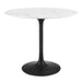 Lippa 36" Round Artificial Marble Dining Table | Bohemian Home Decor
