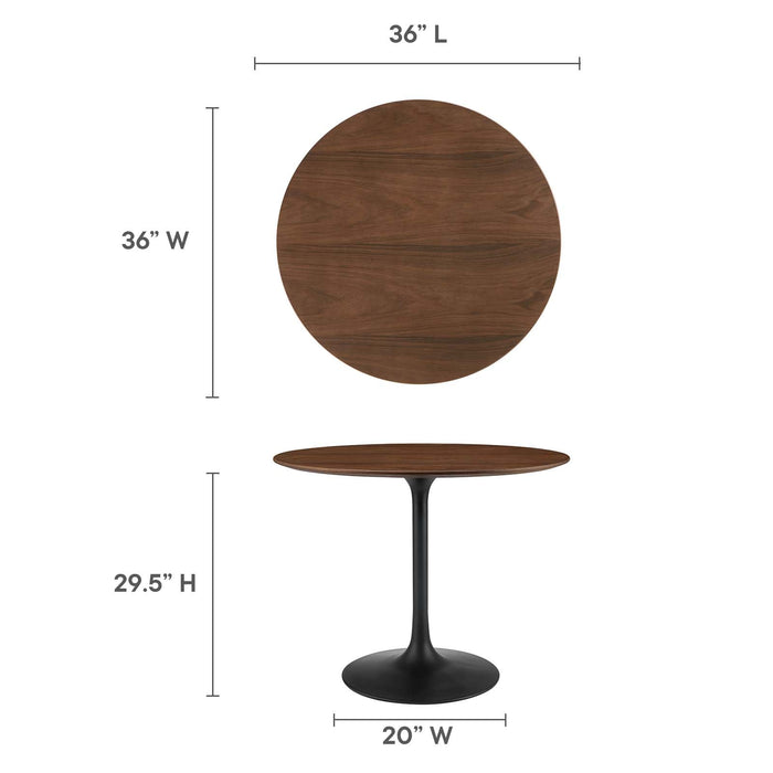 Lippa 36" Round Wood Grain Dining Table | Bohemian Home Decor