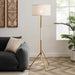 Floor Lamp Natalie Tripod Floor Lamp White Natural -Free Shipping at Bohemian Home Decor