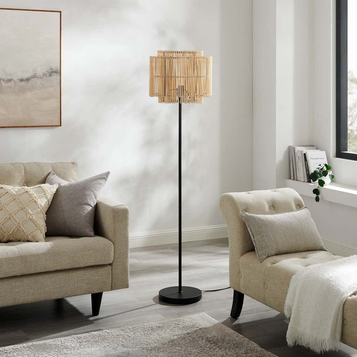 Nourish Bamboo Floor Lamp | Bohemian Home Decor