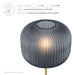 Reprise Glass Sphere Glass and Metal Floor Lamp | Bohemian Home Decor
