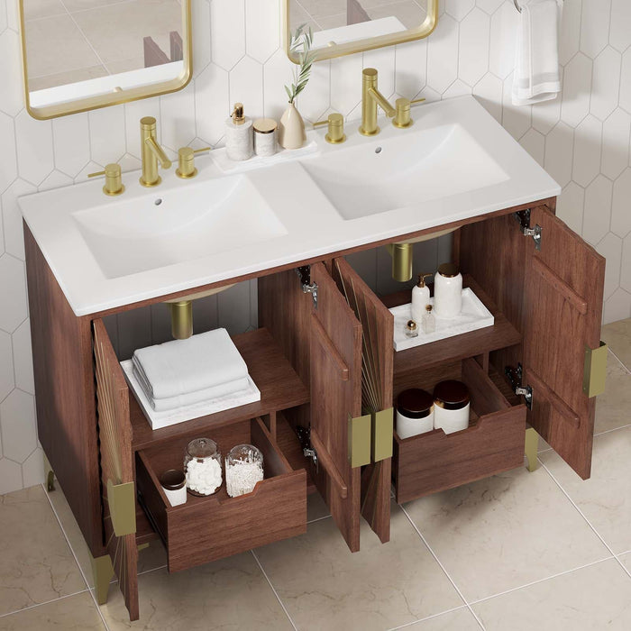 Daylight 48" Double Sink Bathroom Vanity | Bohemian Home Decor