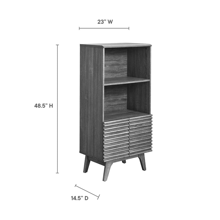 Render Display Cabinet Bookshelf | Bohemian Home Decor