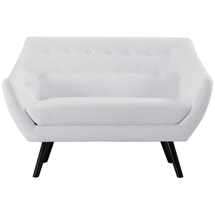 Loveseats Allegory Loveseat White -Free Shipping by Bohemian Home Decor