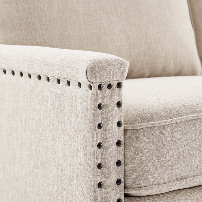 Ashton Upholstered Fabric Loveseat | Bohemian Home Decor