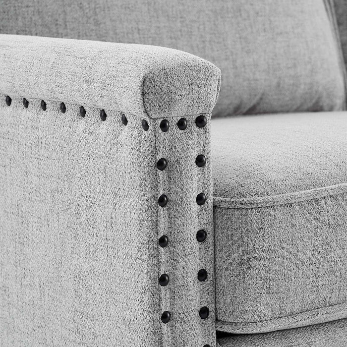 Ashton Upholstered Fabric Loveseat | Bohemian Home Decor
