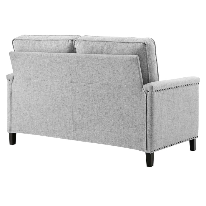 Ashton Upholstered Fabric Loveseat | Bohemian Home Decor
