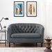 Loveseats Prospect Upholstered Fabric Loveseat -Free Shipping at Bohemian Home Decor