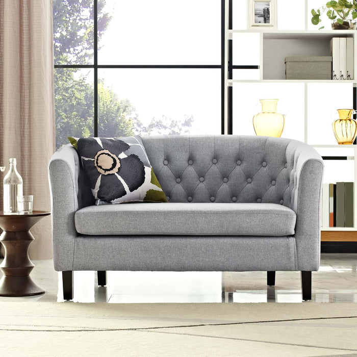 Prospect Upholstered Fabric Loveseat | Bohemian Home Decor