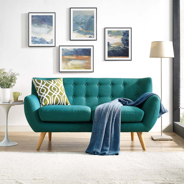 Remark Upholstered Fabric Loveseat | Bohemian Home Decor