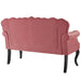 Viola Chesterfield Button Tufted Loveseat Performance Velvet Settee | Bohemian Home Decor