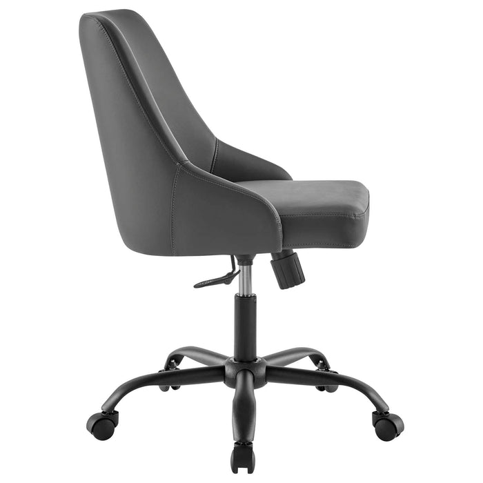 Office Chairs Designate Swivel Vegan Leather Office Chair -Free Shipping at Bohemian Home Decor