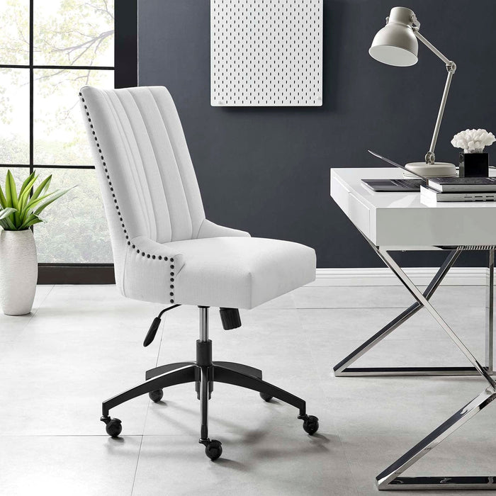 Empower Channel Tufted Fabric Office Chair | Bohemian Home Decor