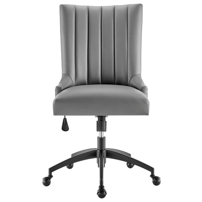 Empower Channel Tufted Vegan Leather Office Chair | Bohemian Home Decor