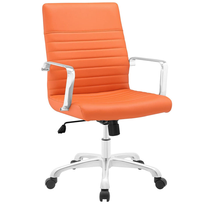 Office Chairs Finesse Mid Back Office Chair Orange -Free Shipping at Bohemian Home Decor
