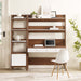 Office Desk, Cabinets Bixby 2-Piece Wood Office Desk and Bookshelf II -Free Shipping at Bohemian Home Decor