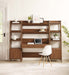 Office Desk, Cabinets Bixby 3-Piece Wood Office Desk and Bookshelf II -Free Shipping at Bohemian Home Decor