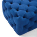Ottomans Amour Tufted Button Square Performance Velvet Ottoman -Free Shipping at Bohemian Home Decor