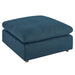 Ottomans Commix Down Filled Overstuffed Ottoman Azure -Free Shipping at Bohemian Home Decor