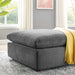Ottomans Commix Down Filled Overstuffed Performance Velvet Ottoman -Free Shipping at Bohemian Home Decor
