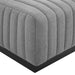Ottomans Conjure Channel Tufted Upholstered Fabric Ottoman -Free Shipping at Bohemian Home Decor