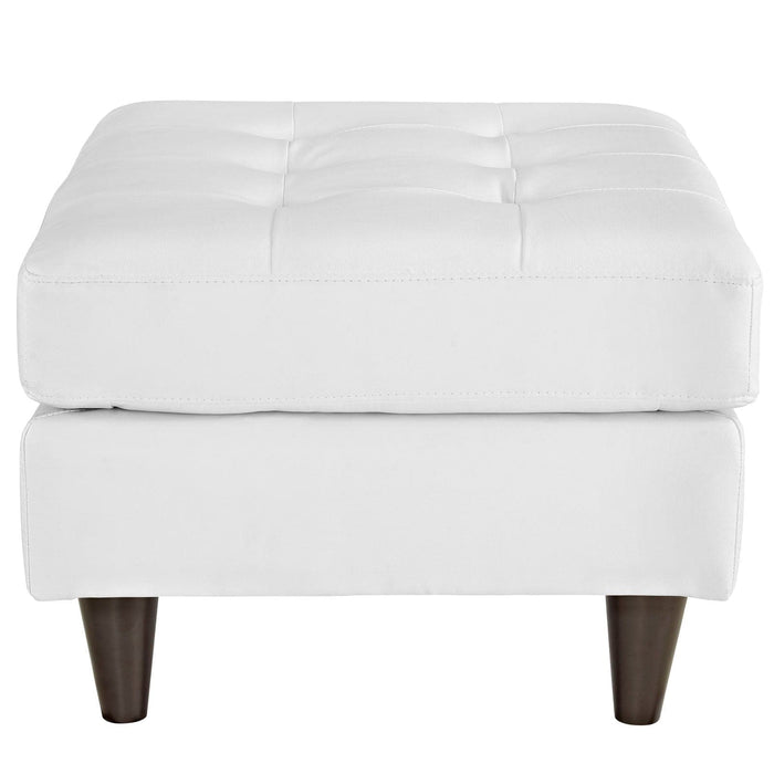 Empress Bonded Leather Ottoman | Bohemian Home Decor