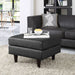 Empress Bonded Leather Ottoman | Bohemian Home Decor