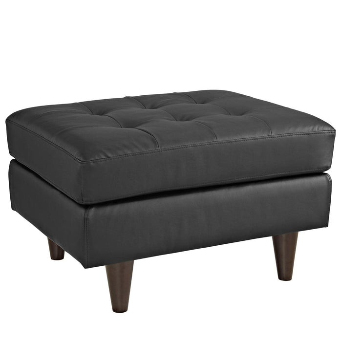 Empress Bonded Leather Ottoman | Bohemian Home Decor