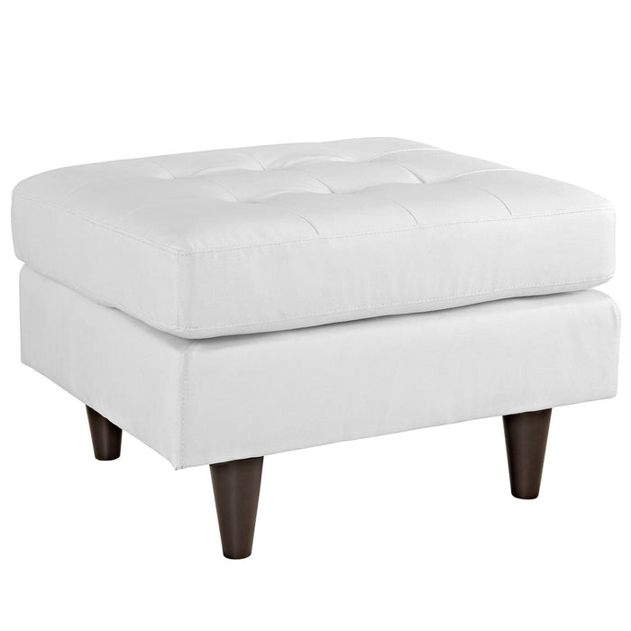 Empress Bonded Leather Ottoman | Bohemian Home Decor