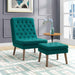 Modify Upholstered Lounge Chair and Ottoman | Bohemian Home Decor