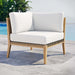 Clearwater Outdoor Patio Teak Wood Corner Chair | Bohemian Home Decor