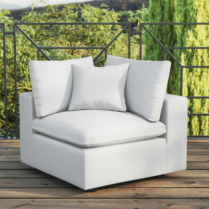 Commix Overstuffed Outdoor Patio Corner Chair | Bohemian Home Decor