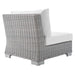 Conway Sunbrella® Outdoor Patio Wicker Rattan Armless Chair | Bohemian Home Decor