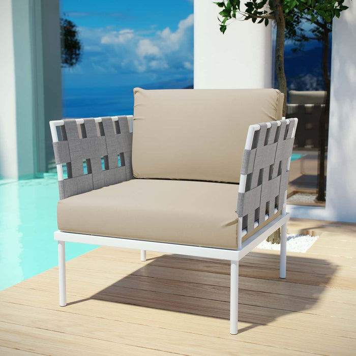 Harmony Outdoor Patio Aluminum Armchair | Bohemian Home Decor