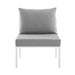 Riverside Outdoor Patio Aluminum Armless Chair | Bohemian Home Decor