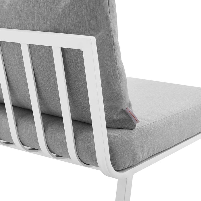 Riverside Outdoor Patio Aluminum Armless Chair | Bohemian Home Decor