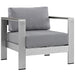 Outdoor Armchair Shore 3 Piece Outdoor Patio Aluminum Set -Free Shipping at Bohemian Home Decor