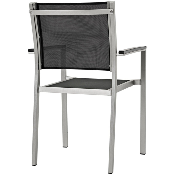 Shore Dining Chair Outdoor Patio Aluminum Set of 2 | Bohemian Home Decor