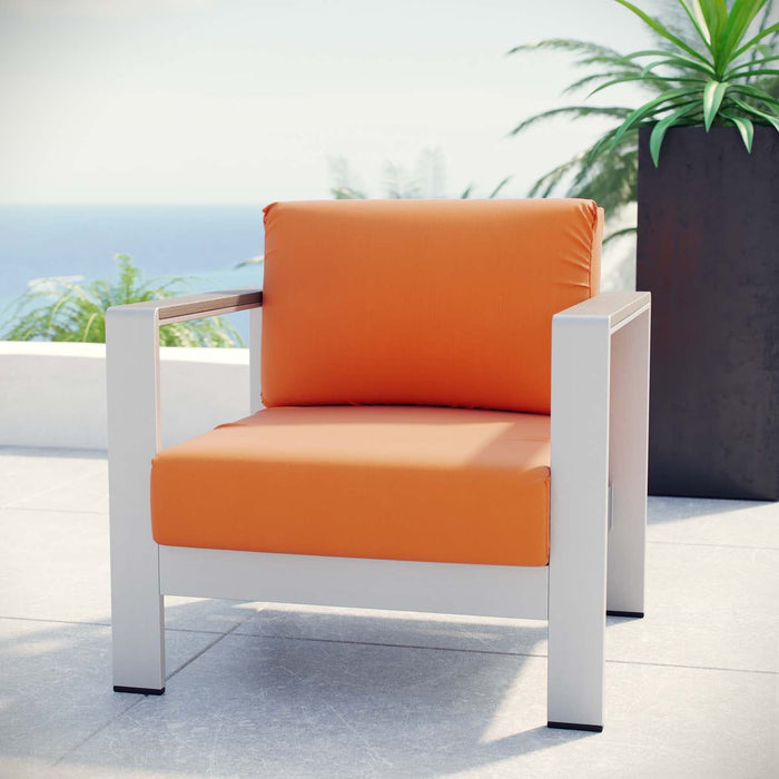 Shore Outdoor Patio Aluminum Armchair | Bohemian Home Decor