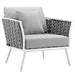 Outdoor Armchair Stance Armchair Outdoor Patio Aluminum Set of 2 -Free Shipping at Bohemian Home Decor